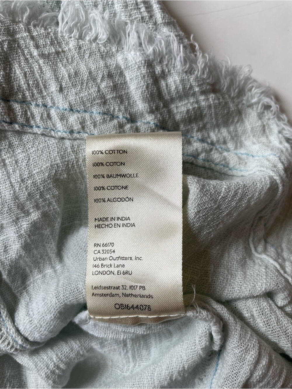 We The Free Light Blue Cotton Chambray Button-Front Shirt - Picture 4 of 8